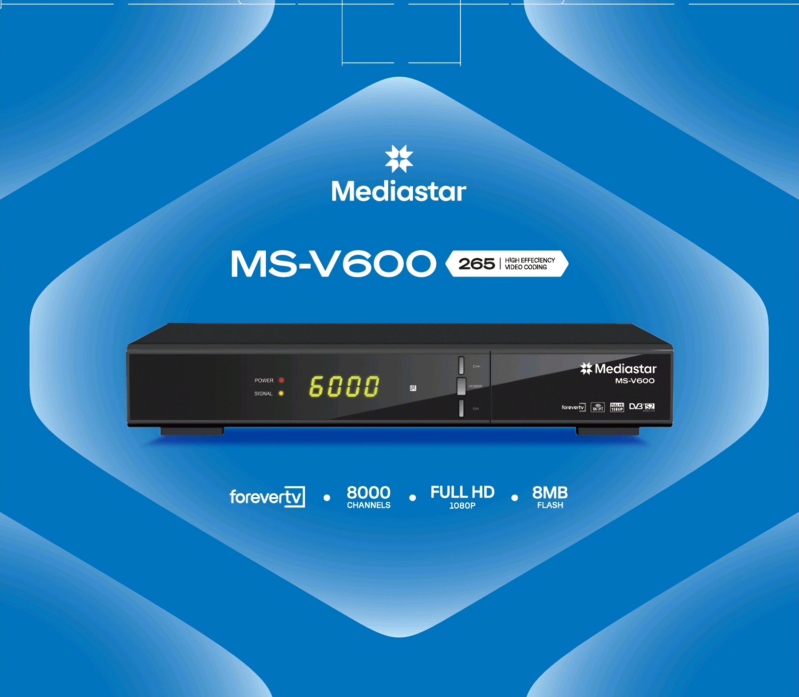 مشخصات و قیمت رسیور مدیا استار مدل ms-v600